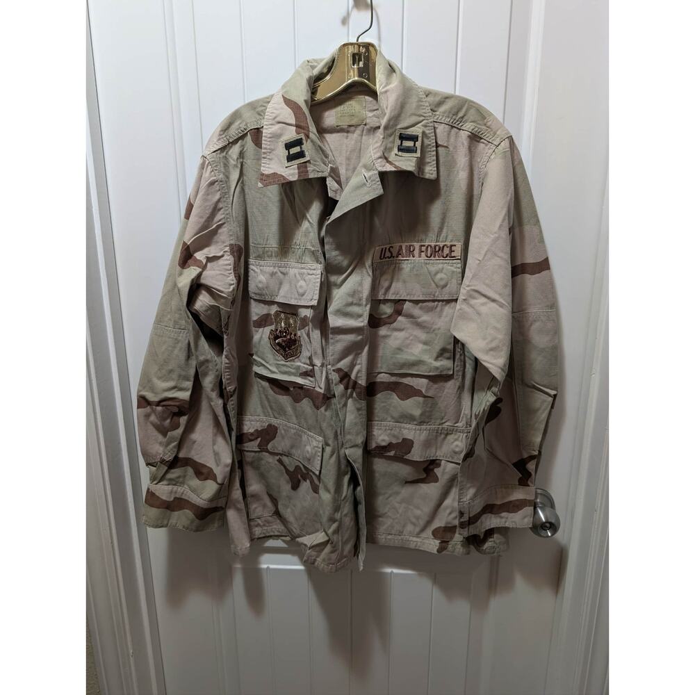 Original US Air Force USCENTAF DCU Jacket Desert Camo Military Uniform BDU Sz. M